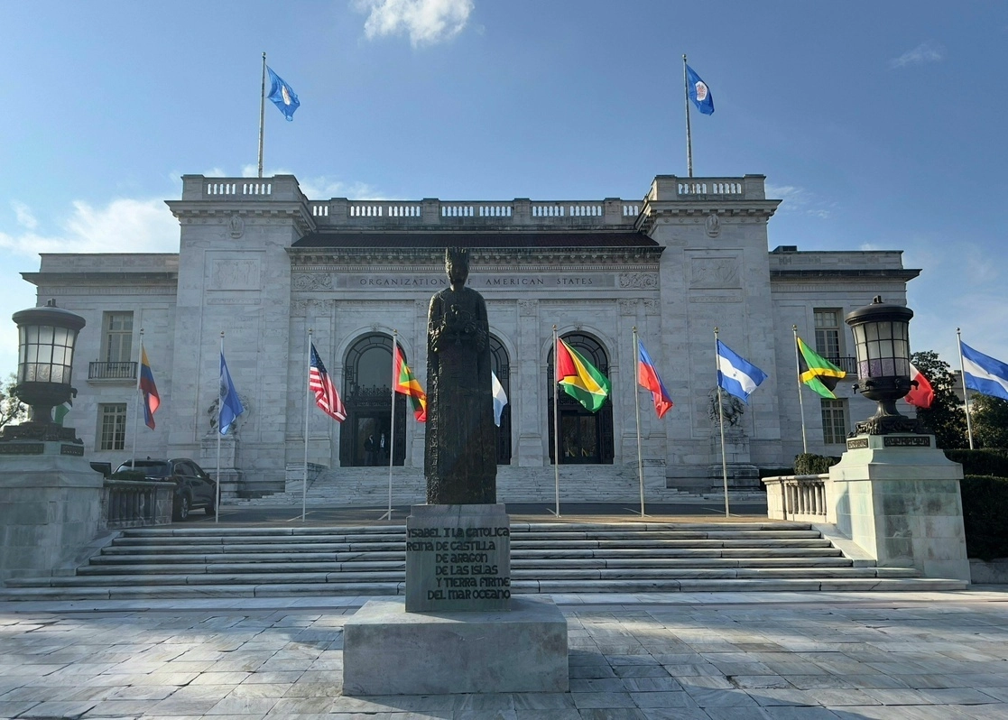 El edificio de la Organización de Estados Americanos (OEA) en Washington, DC. Foto Afp / Archivo

