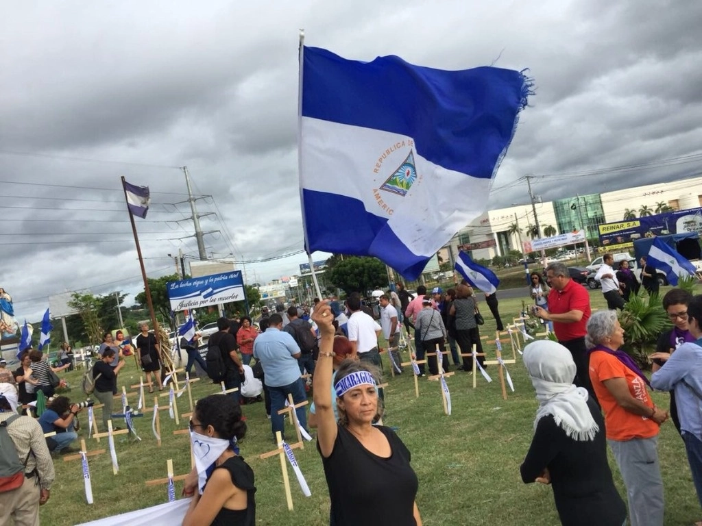 La vicepresidenta y primera dama, Rosario Murillo, anunció que la excarcelación de los mil 500 reos comunes se daba para conmemorar “la defensa de la paz” en “esos días nefastos” de 2018. Foto Facebook Presas y Presos Políticos Nicaragua