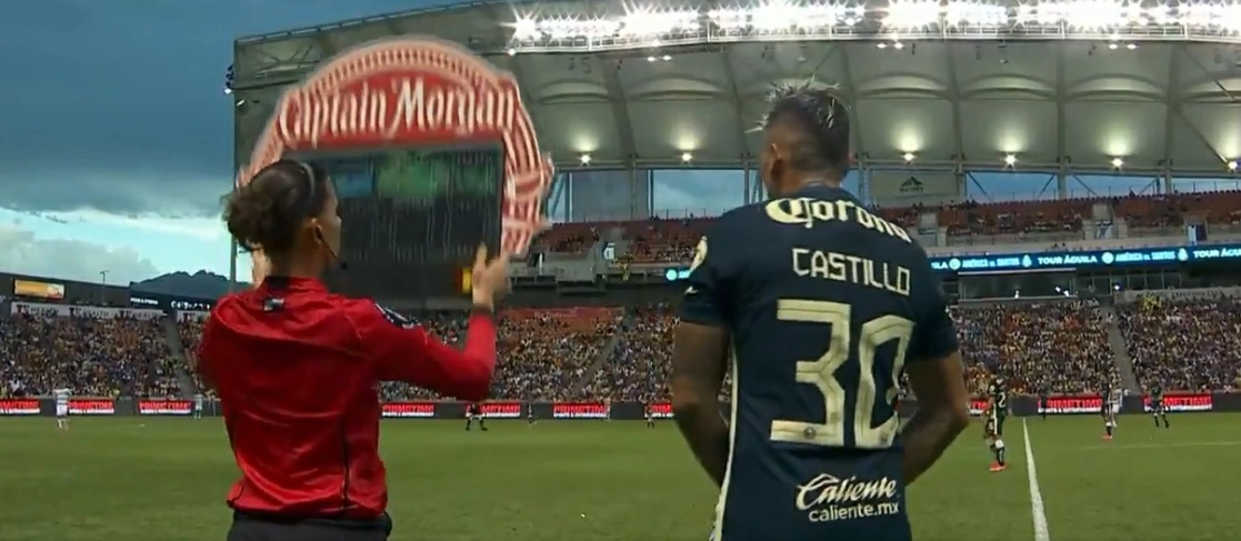 El chileno entró de cambio al minuto 60. Foto @ClubAmerica