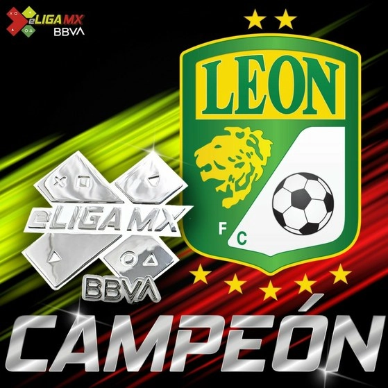 El Club León se convirtió en el primer ganador de la eLiga MX. Foto de Twitter @LigaBBVAMX