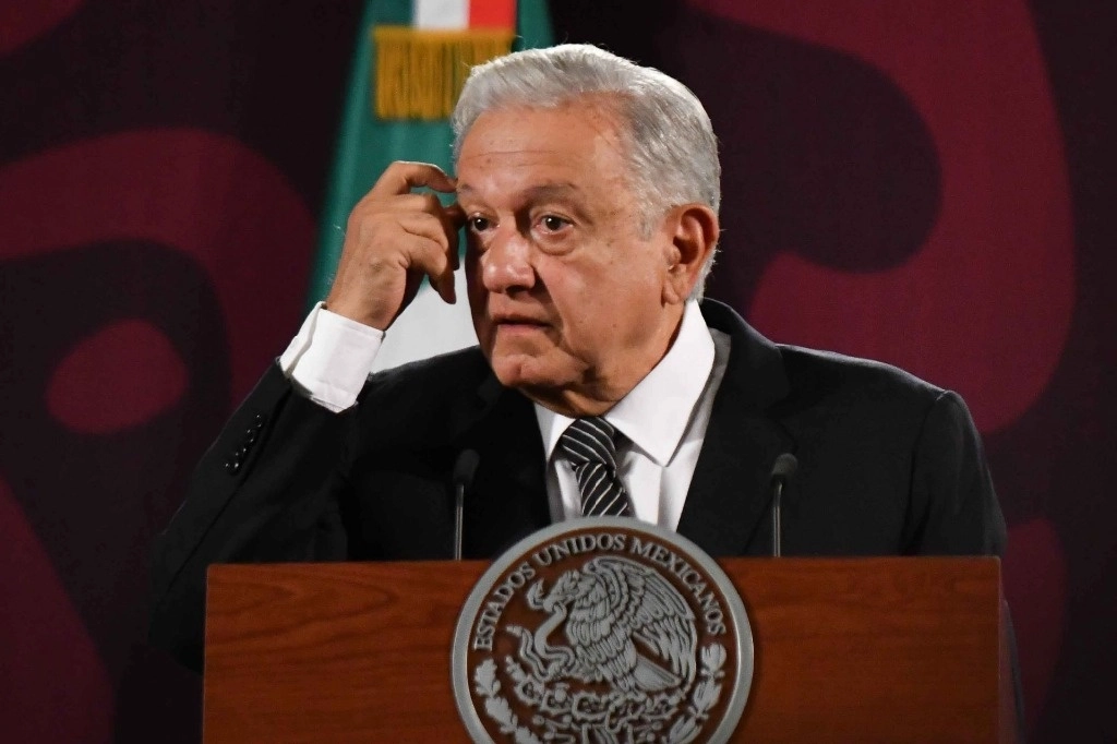 El presidente Andrés Manuel López Obrador durante la conferencia matutina del 23 de mayo de 2024. Foto Cuartoscuro