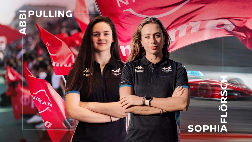 Las pilotos Sophia Flörsch y Abbi Pulling debutarán en la Fórmula E durante los ensayos de Valencia. Foto cortesía Nissan