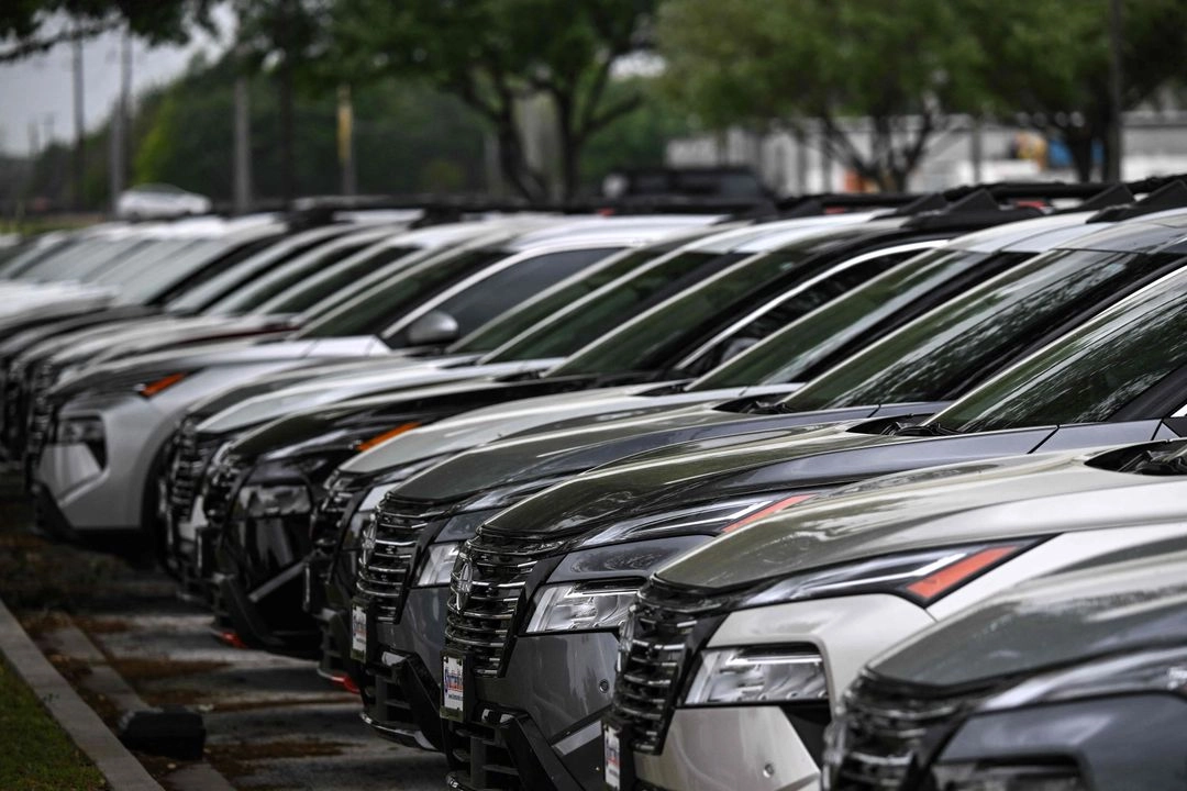 Vehículos de Nissan a la venta en Katy, Texas, el 2 de abril de 2025. Foto 