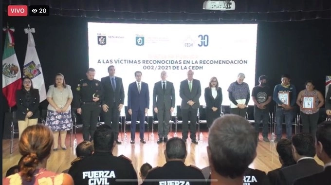 Autoridades de Nuevo León ofrecieron una disculpa pública por el asesinato de dos indígenas potosinos. Foto @SSeguridadNL