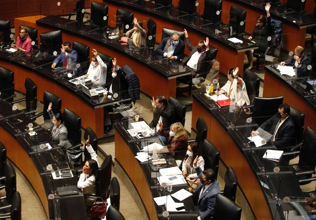 Durante la sesión de la Comisión Permanente en la Cámara de Diputados, Ciudad de México, el 18 de agosto de 2021. Foto Guillermo Sologuren