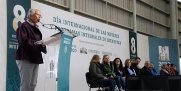 "En todos y cada uno de los rincones de nuestro país no estamos solas, contamos con todo el apoyo de la fuerza del Estado, del gobierno del presidente Andrés Manuel López Obrador", dijo la secretaria de Gobernación. Imagen @M_OlgaSCordero