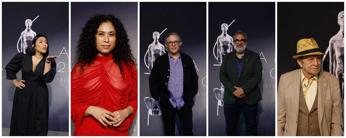 Encuentro de nominados a los premios Ariel, en los Estudios Churubusco. En las imágenes, Adriana Paz, Mayra Batalla, Rodrigo Prieto, Eugenio Caballero y Juan Carlos Colombo. Foto 