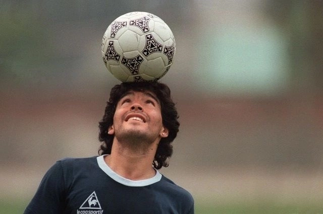 En imagen de 1986, Diego Maradona en la Ciudad de México. Foto