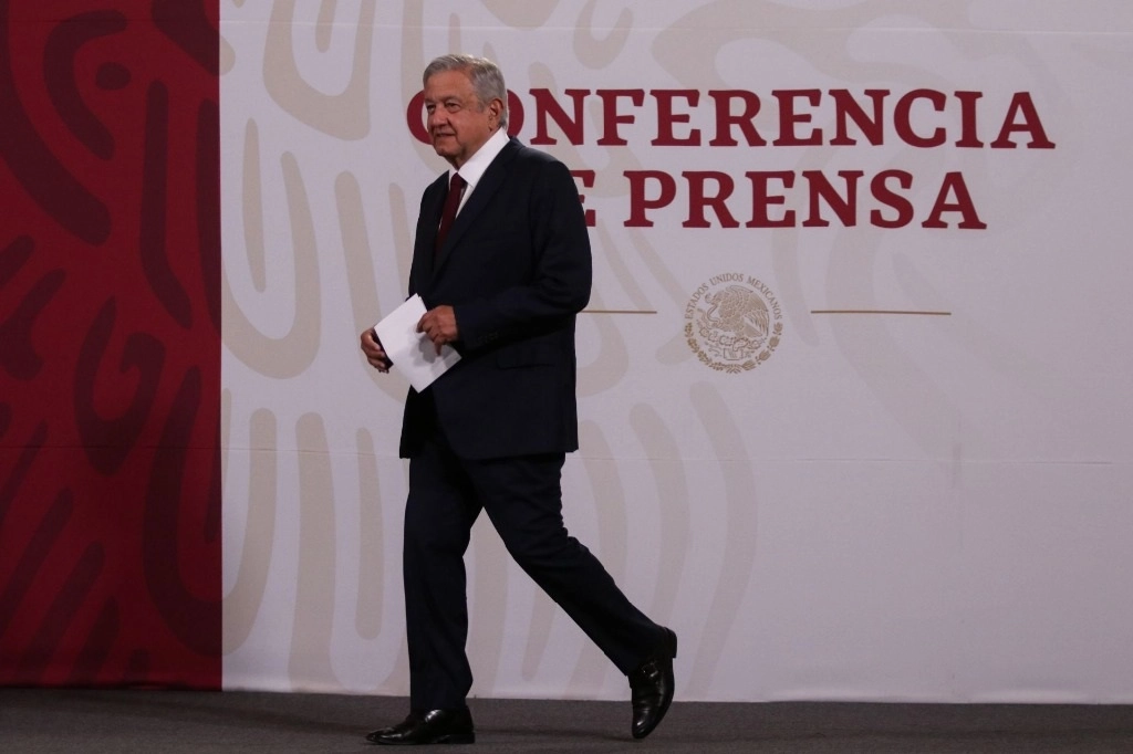 El presidente López Obrador, al inicio de su conferencia matutina del viernes 30 de octubre. Foto Cuartoscuro 