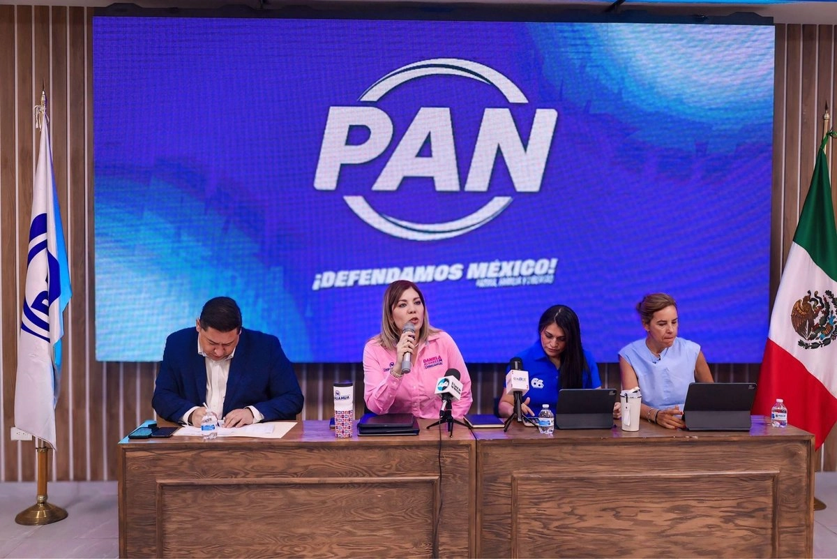 La dirigente estatal del Partido Acción Nacional (PAN) en Chihuahua, Daniela Álvarez Hernández, afirmó que “no existe ruptura con el PRI” a nivel local. Foto 