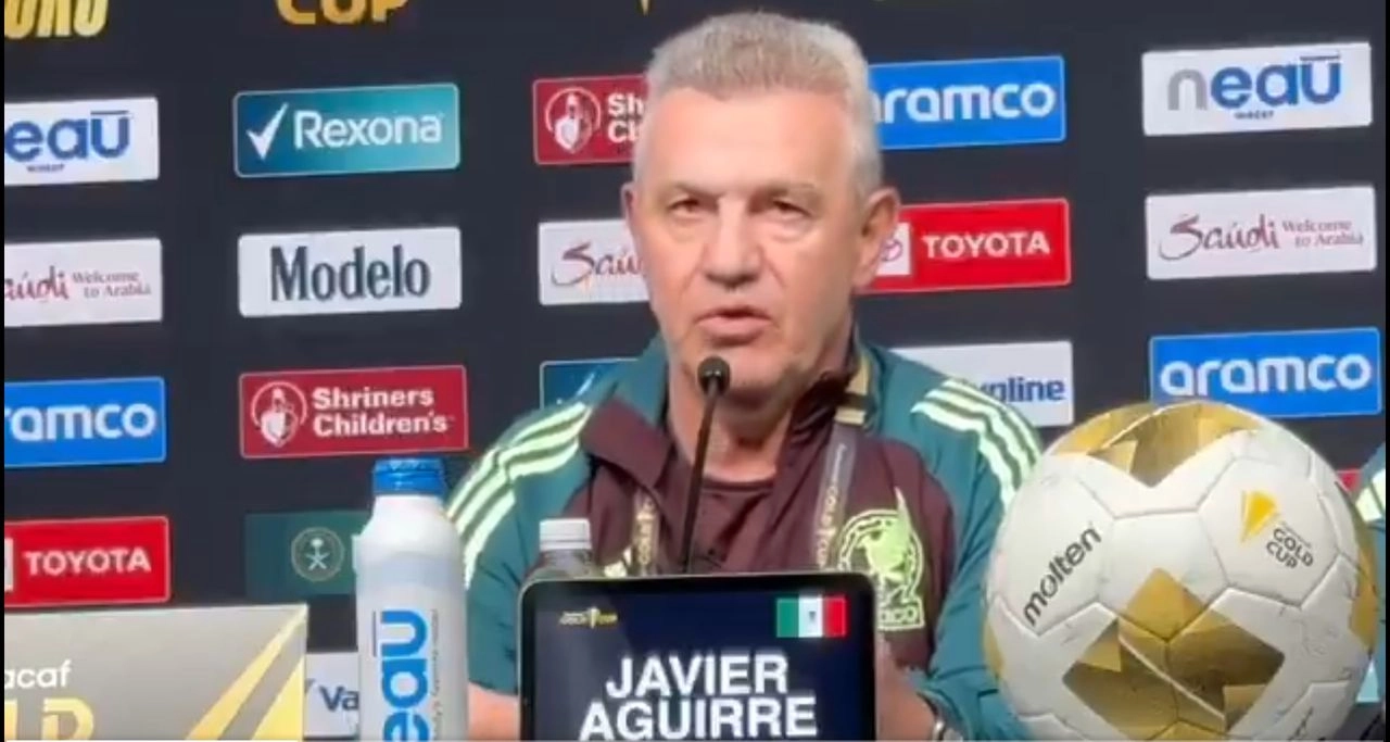 Javier Aguirre en conferencia de prensa este 21 de junio de 2025. Foto