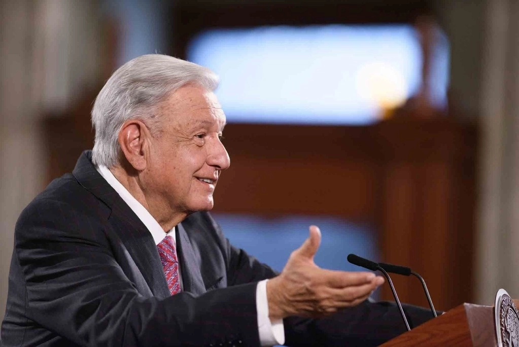 El presidente Andrés Manuel López Obrador durante su conferencia matutina desde Palacio Nacional, el 20 de junio de 2024. Foto cortesía Presidencia