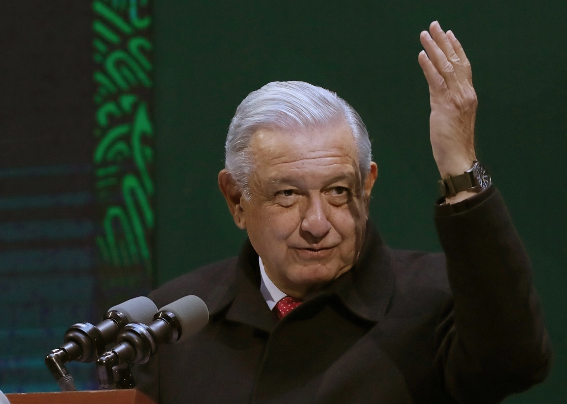 El presidente Andrés Manuel López Obrador durante la conferencia de prensa matutina. Foto Roberto García Ortiz