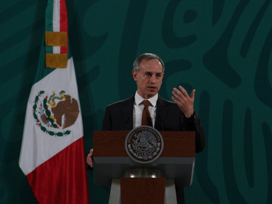 El Subsecretario de Prevención y Promoción de la Salud, Hugo López-Gatell, durante la conferencia presidencial matutina en Palacio Nacional, en la Ciudad de México, el 12 de enero de 2021. Foto Cuartoscuro