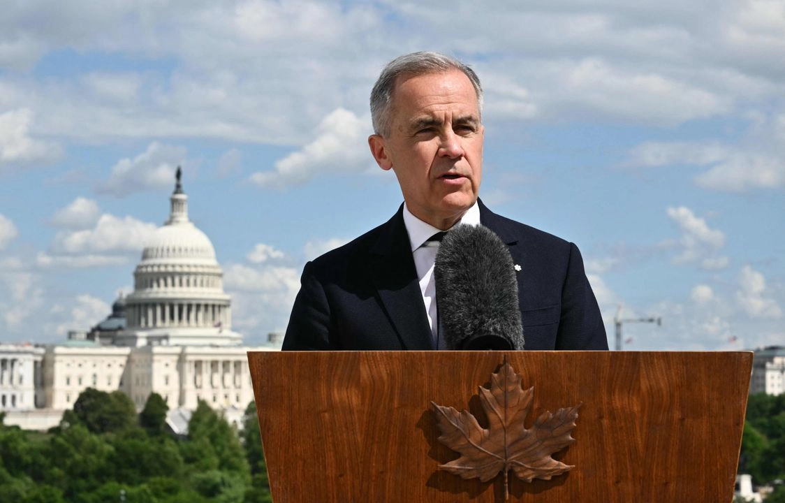 El primer ministro canadiense, Mark Carney, tras una reunión con el presidente Donald Trump, el 6 de mayo de 2025. Foto 