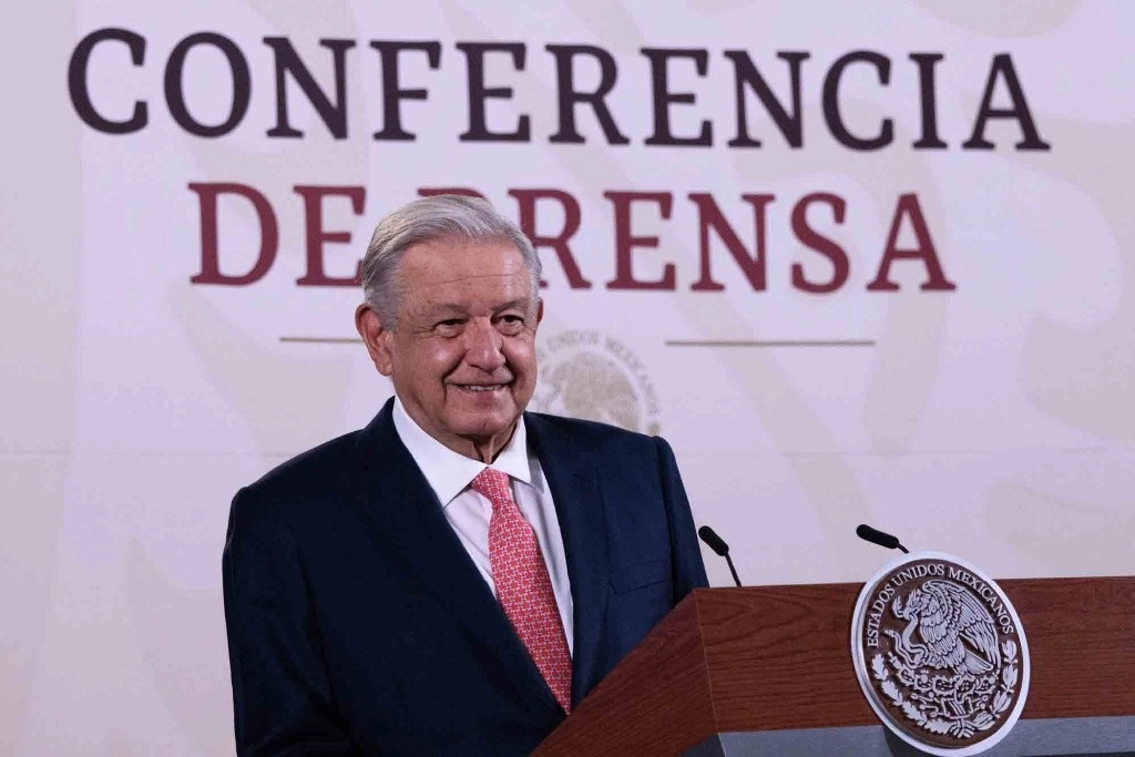El presidente López Obrador durante su conferencia matutina desde Palacio Nacional, el 5 de marzo de 2024. Foto cortesía Presidencia
