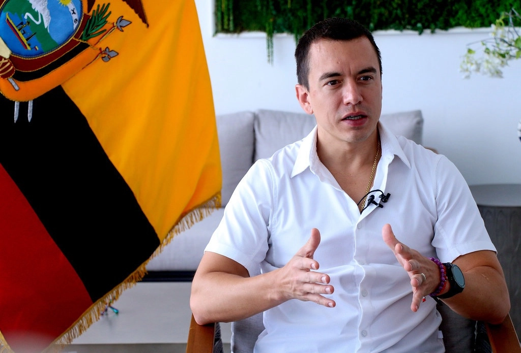 Daniel Noboa señaló que “se puede ver que algunos gobiernos cooperan con las estructuras criminales trasnacionales” y aseguró que “no vamos a permitir que ellos (esos gobiernos) interfieran con el país”. Foto Europa Press.