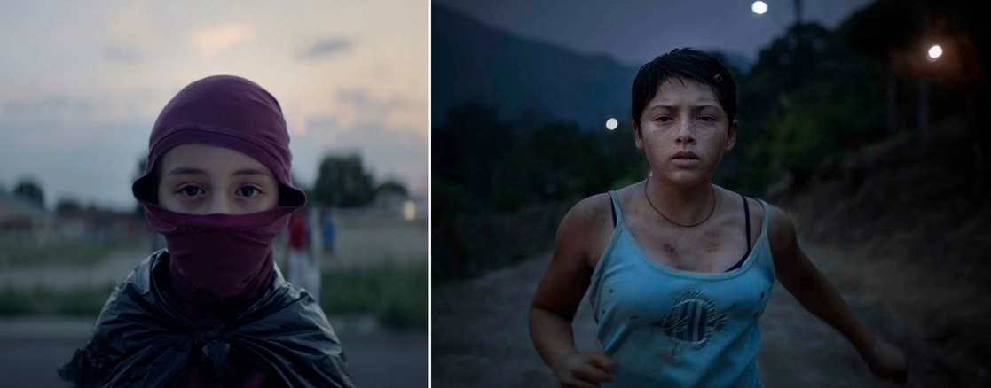 Arriba, un fotograma de 'Los lobos', y abajo, de 'Noche de fuego'. Foto Animal de Luz Films y Pimienta Films