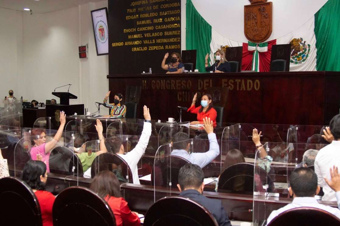 Sesión del Congreso de Chiapas. Foto tomada del Twitter de @congresoChis / Archivo

