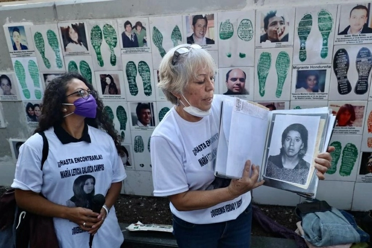 Judith Galarza, familiar de Leticia Galarza, presunta víctima de desaparición forzada en 1978 por parte de la Brigada Blanca, fue nombrada presidenta de la Fedefam. Foto Luis Castillo / Archivo