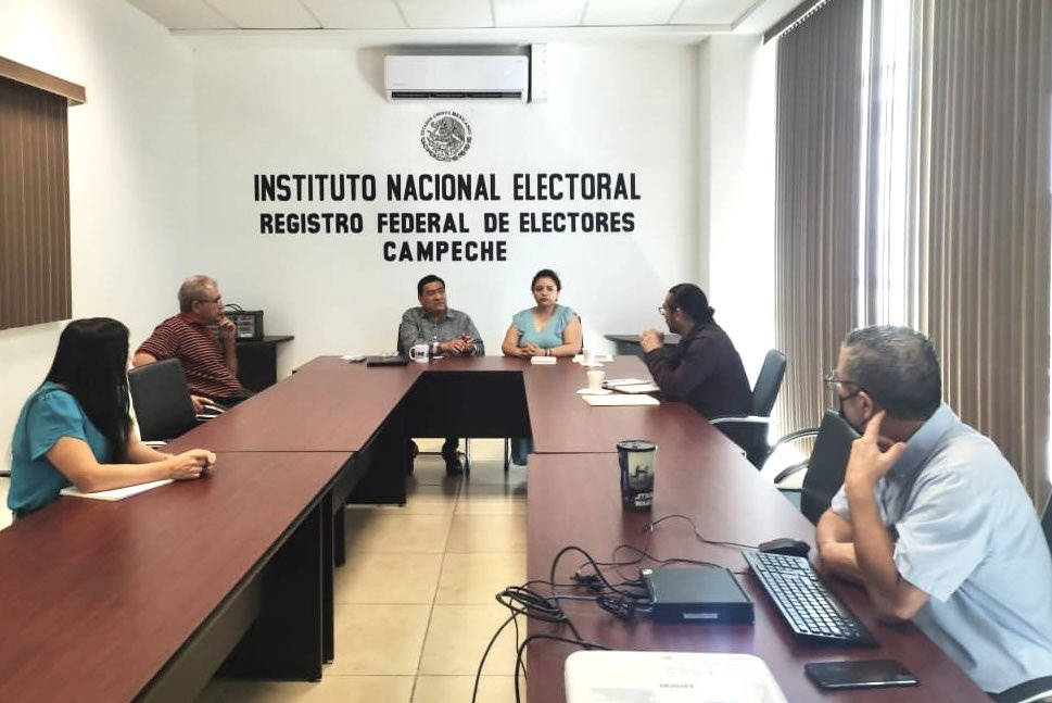 Sesión del INE en Campeche el 24 de enero de 2024. Foto de su perfil de X