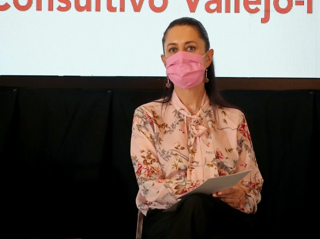 Claudia Sheinbaum Pardo, la jefa del Gobierno capitalino, durante un evento, el 29 de marzo de 2021. Foto María Luisa Severiano