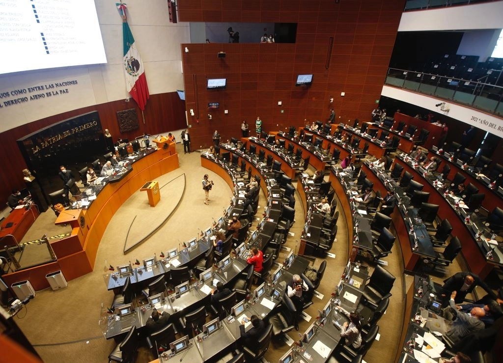 Sesión ordinaria en el Senado de la República, el pasado 23 de septiembre de 2021. Foto Guillermo Sologuren