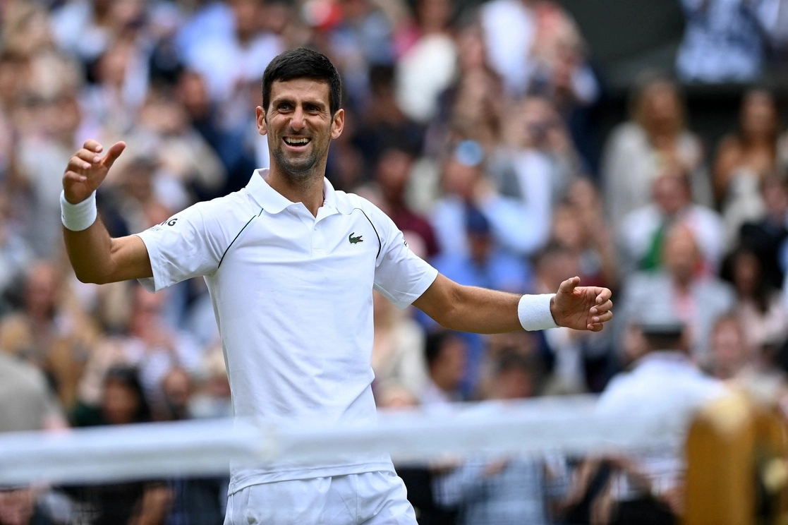 Novak Djokovic se coronó por sexta ocasión en Wimbledon. Foto Afp 
