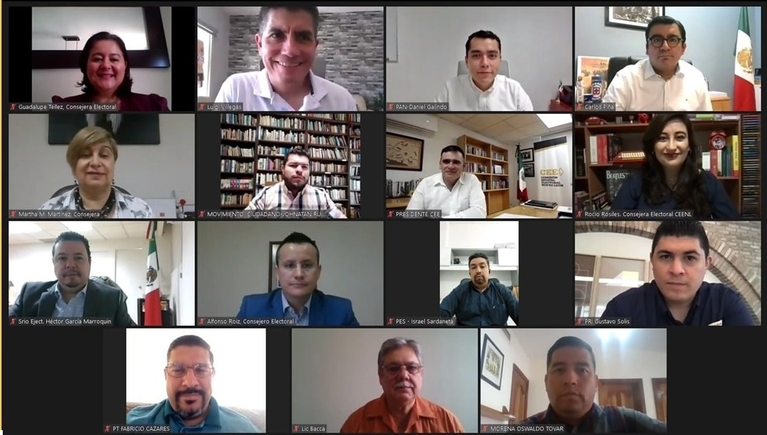Integrantes del Consejo General de la Comisión Estatal Electoral aprobaron iniciar este jueves el procedimiento de pérdida de registro del partido local Nueva Alianza Nuevo León. Foto tomada del Facebook de @ceenlmx