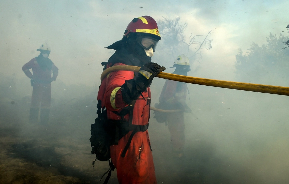 En el desolador paisaje que están dejando los incendios en España, Galicia es una de las regiones más afectadas, el 3 de agosto de 2022. Foto Afp 