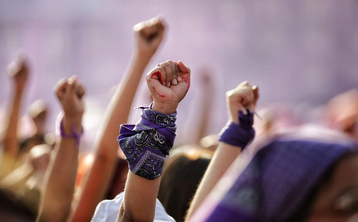 Miles de mujeres salieron a las calles para marchar y protestar en el marco del Día Internacional de la Mujer. Foto