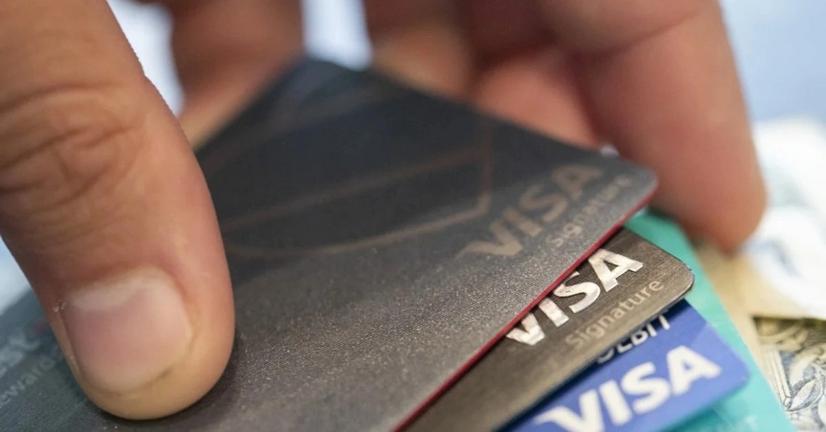 Tarjetas bancarias en imagen de archivo. Foto 