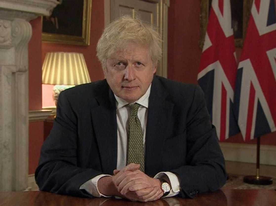 El primer ministro británico, Boris Johnson, anunció un nuevo confinamiento total en Inglaterra a partir del 6 de enero y al menos hasta mediados de febrero, el 4 de enero de 2021. Foto Pool vía Ap 
