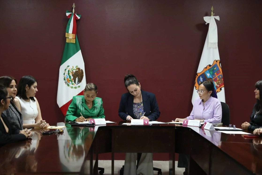 El Instituto de la Mujer Tamaulipas firmó un convenio con abogados para ofrecer asesoría a mujeres. Foto Carlos Figueroa 
