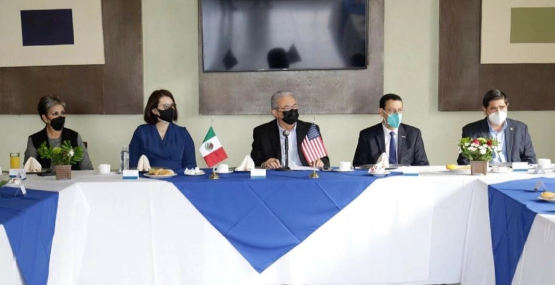 Tercera reunión ordinaria del Comité en Respuesta a Migrantes. Foto La Jornada