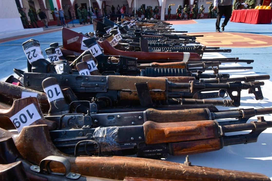 Armas decomisadas. Foto Cuartoscuro /Archivo