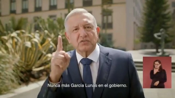 Fotograma del video emitido en las redes del presidente Andrés Manuel López Obrador 