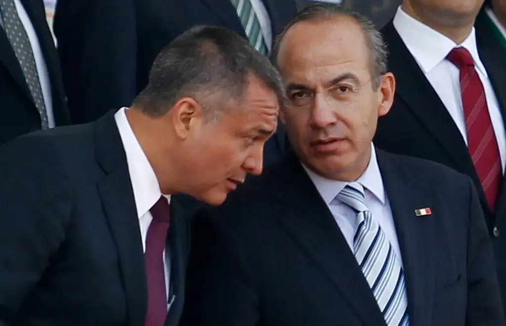 Genaro García Luna y Felipe Calderón en 2012. Foto: José Carlo González 