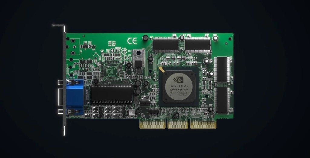 GeForce 256 es la primera unidad de procesamiento gráfico (GPU) de la historia, que Nvidia, su desarrolladora, presentó en 1999 y que ahora celebra su 25 cumpleaños en medio de avances como la inteligencia artificial que siguen impulsando el entretenimiento y la informática personal.  Foto Europa Press