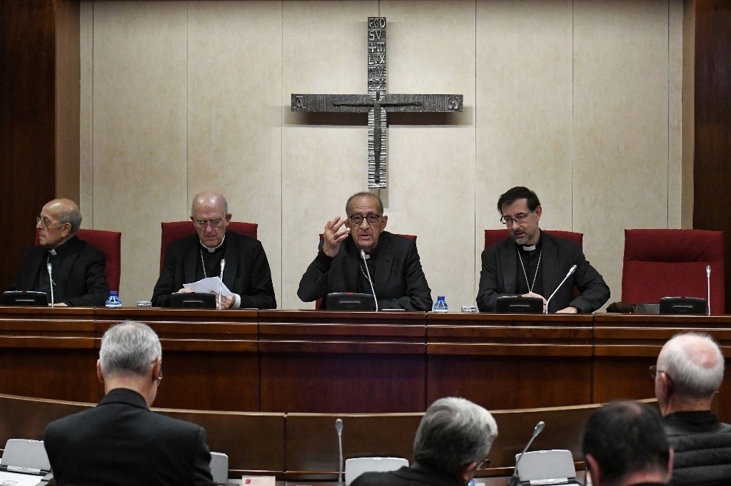 La Conferencia Episcopal Española (CEE) convocó a una Asamblea Plenaria Extraordinaria en la que se analiza el informe del Defensor del Pueblo sobre abusos en la Iglesia. Foto Europa Press