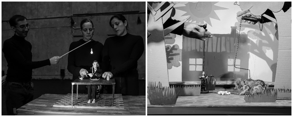 El juego de sombras y la iluminación forman parte fundamental de la obra, la cual cuenta la historia de un autor que quiere escribir una obra con un final feliz, pero no puede porque su personaje se quiere suicidar. Foto José Jorge Carreón



