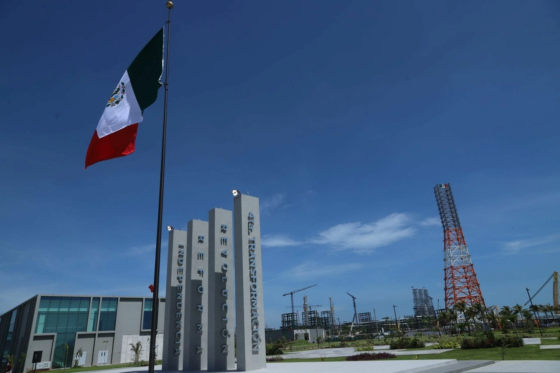 La primera etapa de la Refinería Olmeca, ubicada en Tabasco, fue inaugurada el pasado 1 de julio por el presidente de México, Andrés Manuel López Obrador. Foto Cuartoscuro