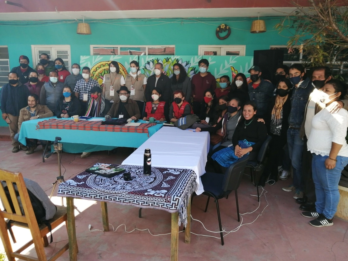 Los observadores al término de su informe, este jueves. Foto Elio Henríquez