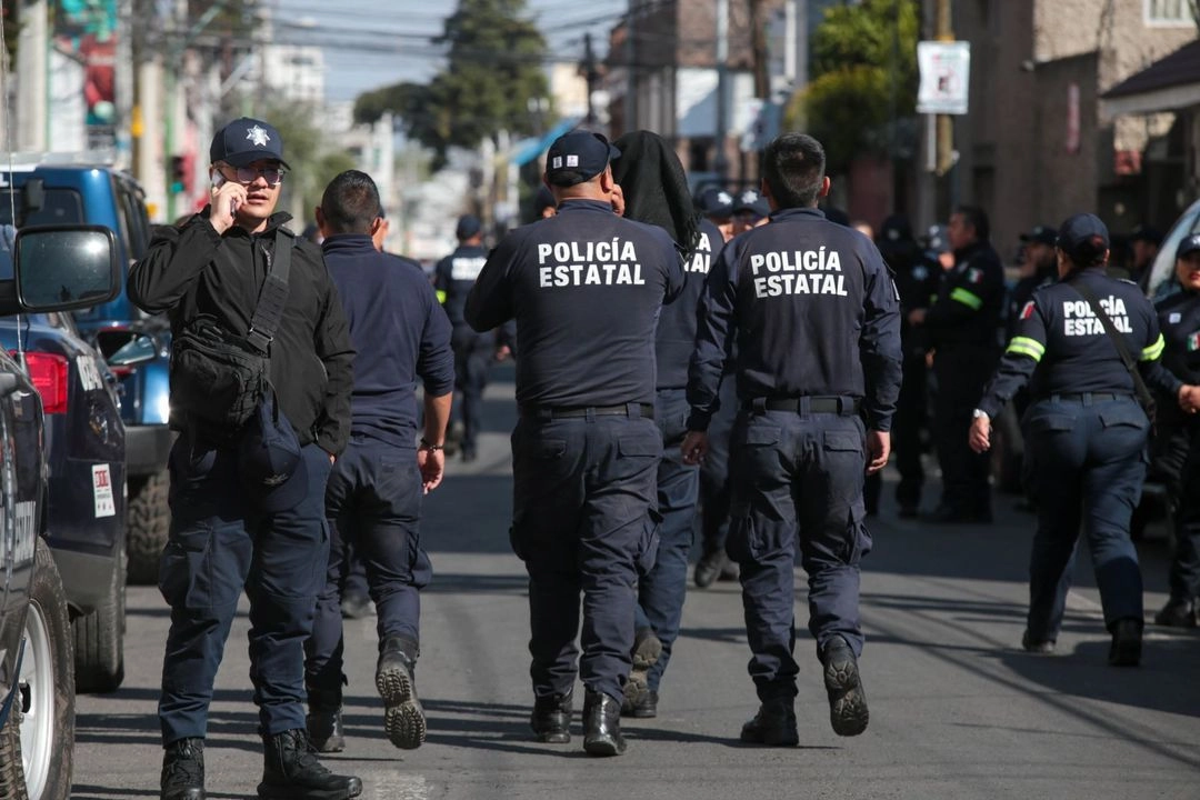 Elementos de la policía estatal del Edomex