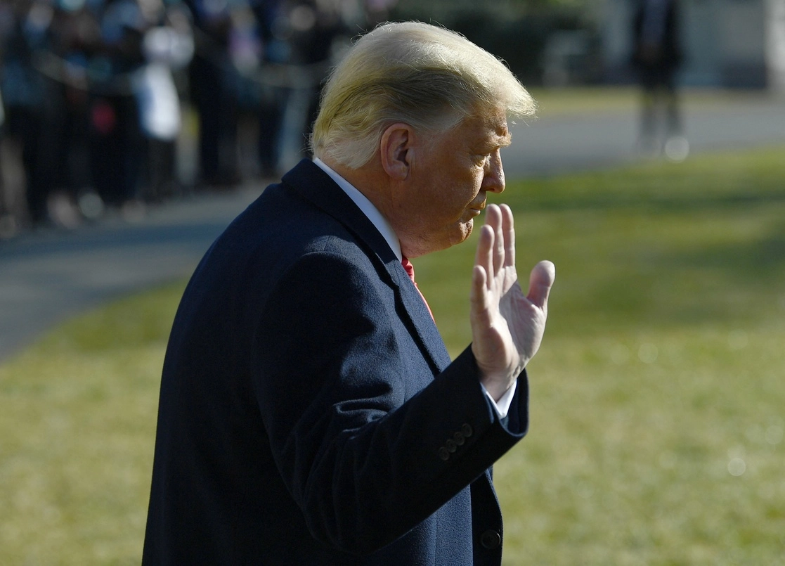 El ex presidente de Estados Unidos, Donald Trump en la Casa Blanca en Washington, el 12 de enero de 2021. Foto Afp