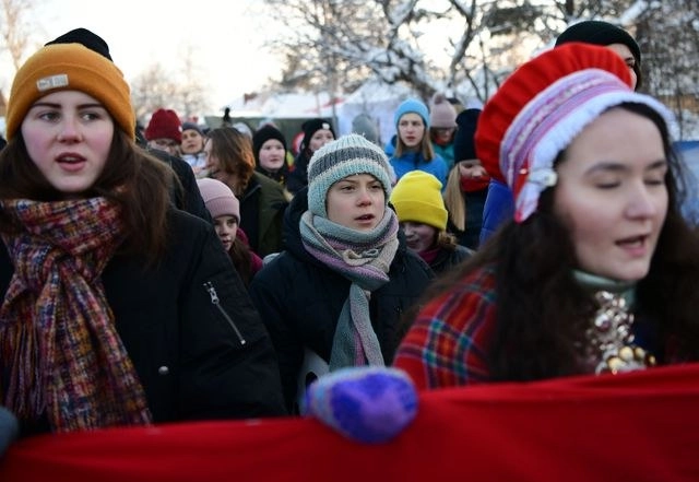 Con 17 años Greta Thunberg es la activista más joven en contra del cambio climáticos. Foto Afp