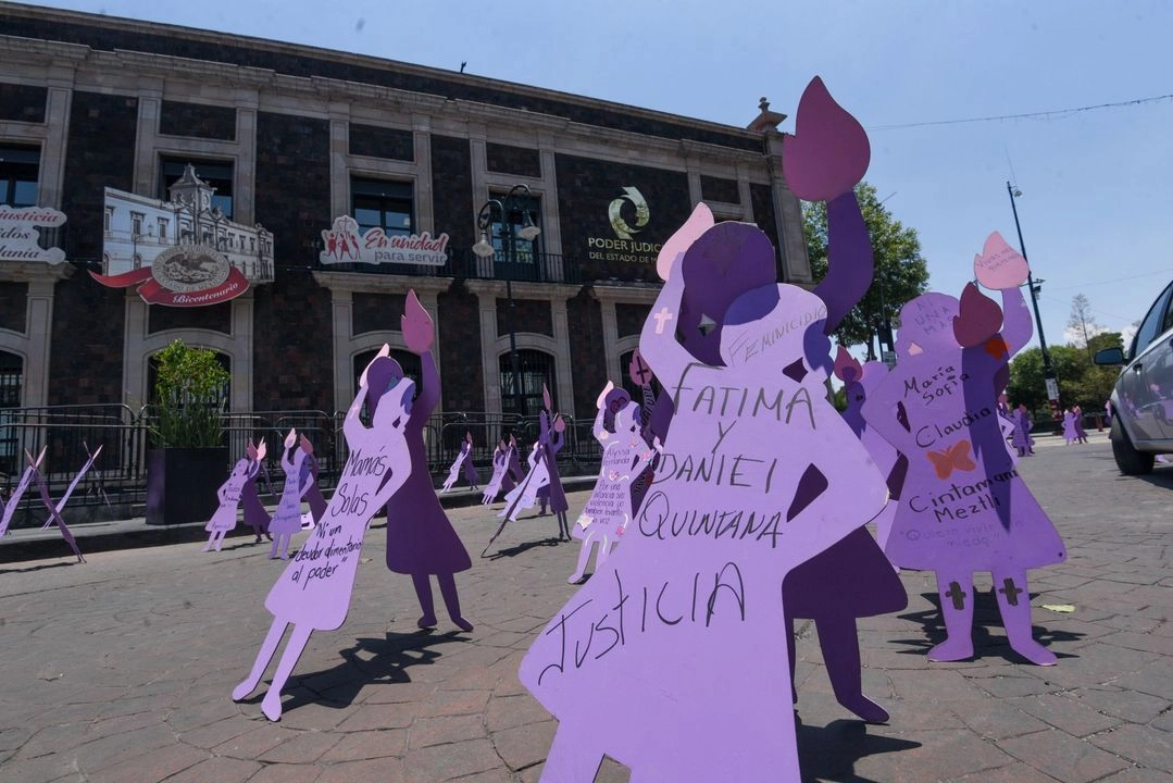 Protesta en Toluca, Edomex, contra el feminicidio de la menor Fátima, ocurrido el 5 de febrero de 2015 en Lerma. Foto  