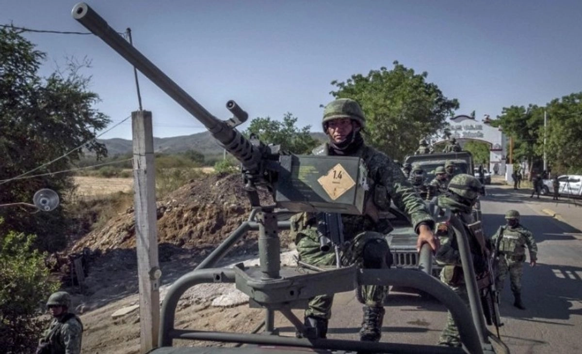 Elementos del Ejército en el municipio de Jesús María en Sinaloa.