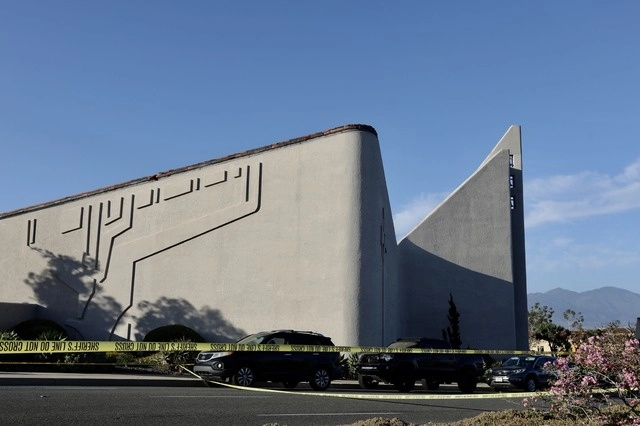 Perspectiva de la Iglesia Presbiteriana Taiwanesa tras el ataque. Foto Xinhua