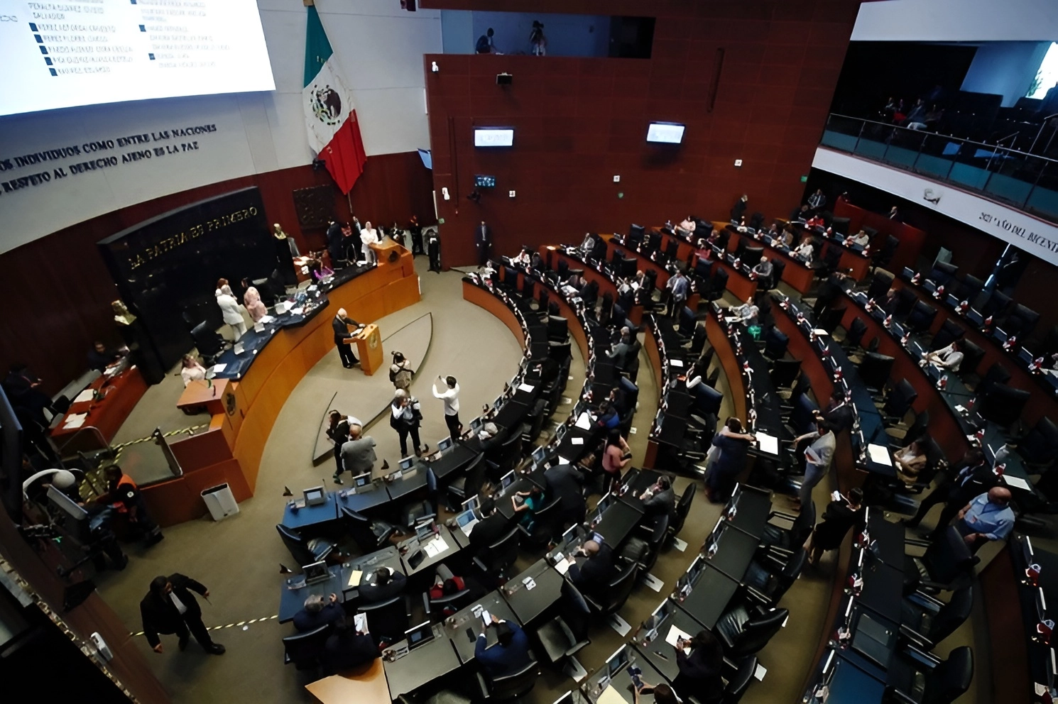 Sesión en el Senado de la República, en la Ciudad de México. Foto Cristina Rodríguez / Archivo